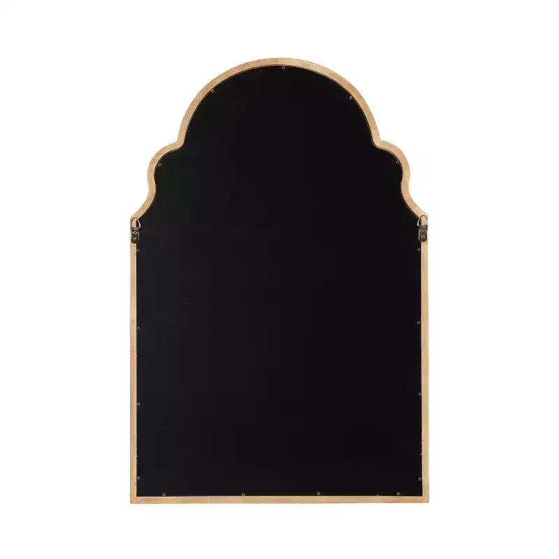 Kate & Laurel All Things Decor 24"x36" Hogan Arch Framed Mirror Natural
