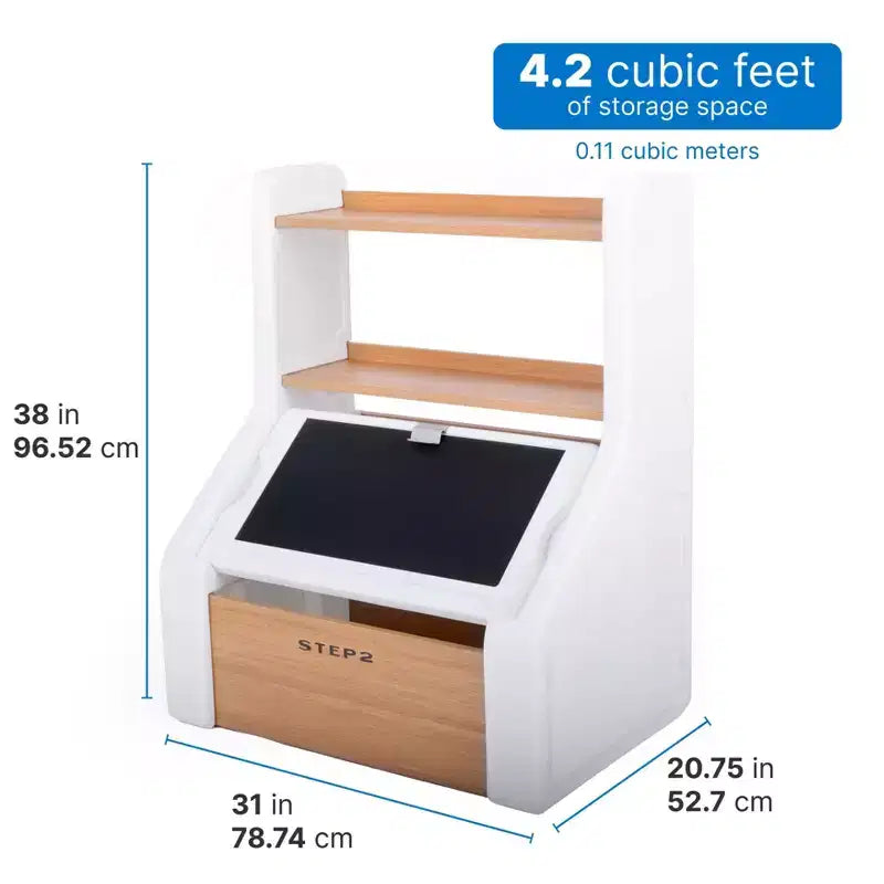 Step2 Harmony Storage Chest Kids' Table- White