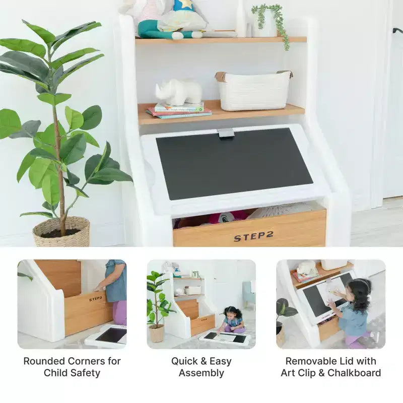 Step2 Harmony Storage Chest Kids' Table- White