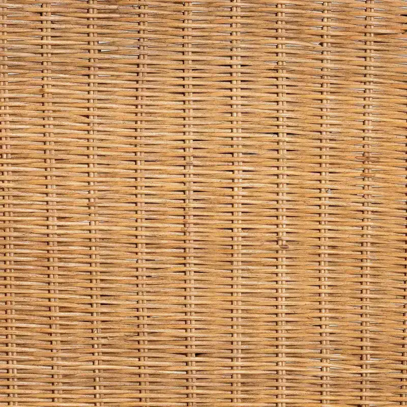 bali & pari Pabla Rattan Scalloped Accent Table Light Honey