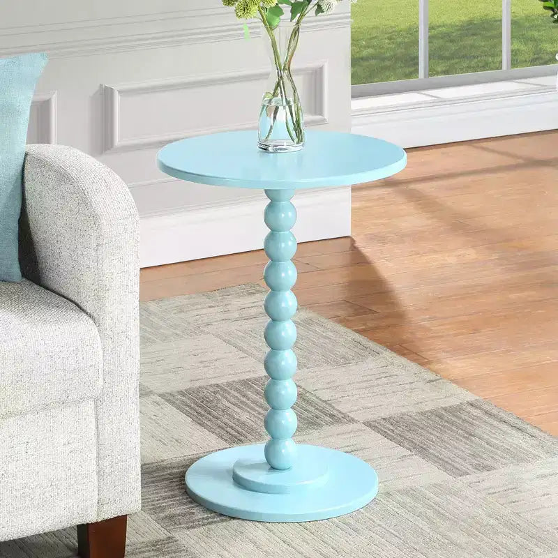 Breighton Home Classic Accents Venetian Islands Spindle Table in Sea Foam Blue