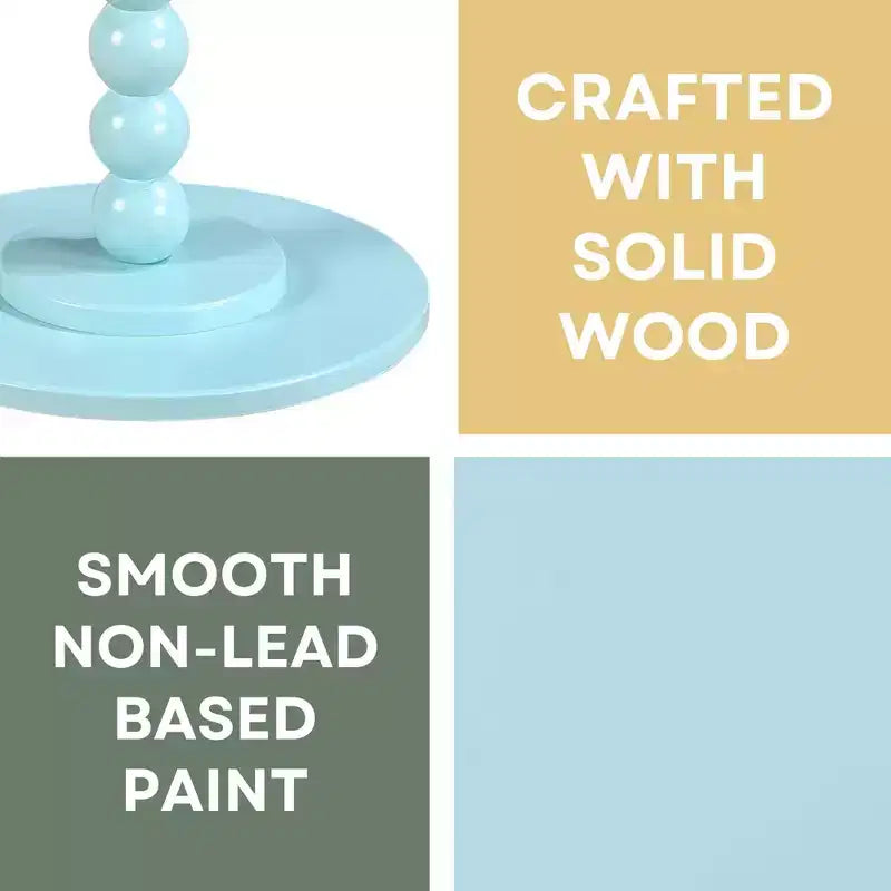 Breighton Home Classic Accents Venetian Islands Spindle Table in Sea Foam Blue