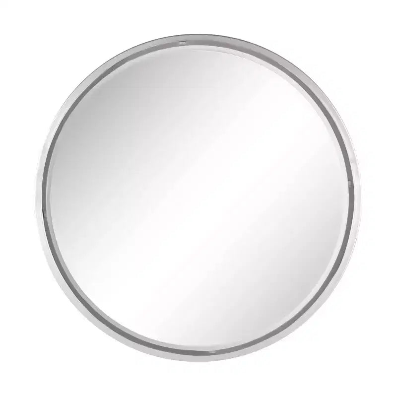 Contemporary Metal Wall Mirror Silver - Olivia & May