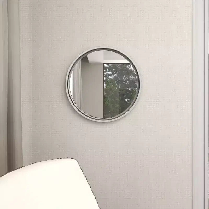 Contemporary Metal Wall Mirror Silver - Olivia & May