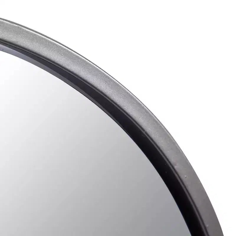 Contemporary Metal Wall Mirror Silver - Olivia & May