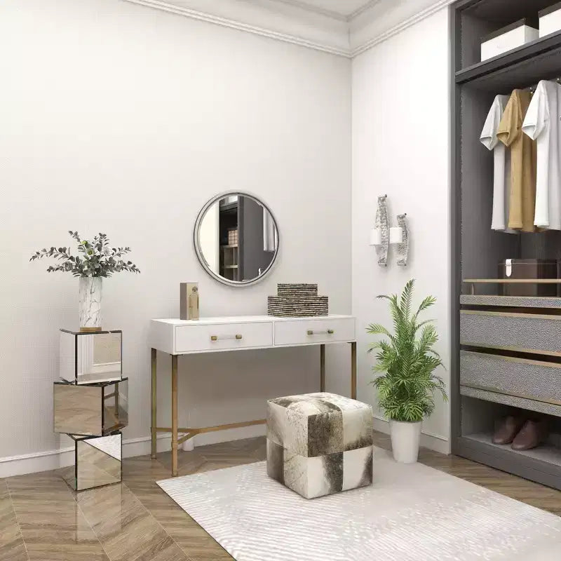 Contemporary Metal Wall Mirror Silver - Olivia & May
