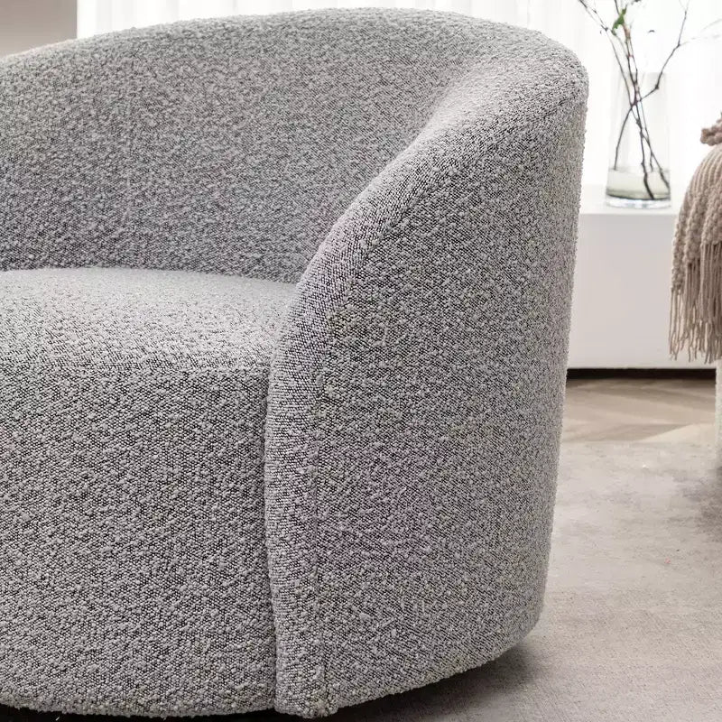 34 Wide Upholstered Swivel Barrel Chair - Kinwell