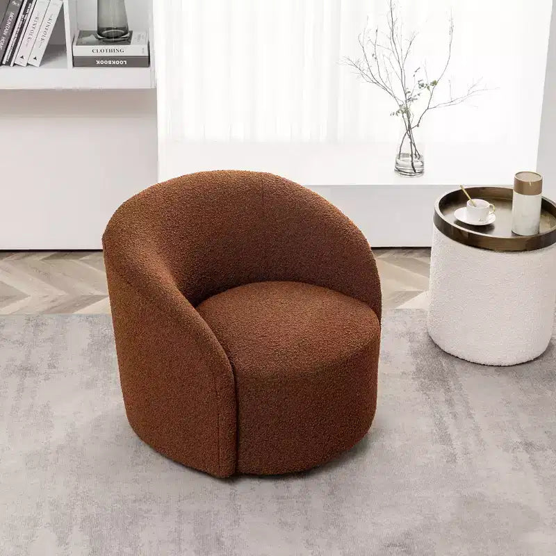 34 Wide Upholstered Swivel Barrel Chair - Kinwell