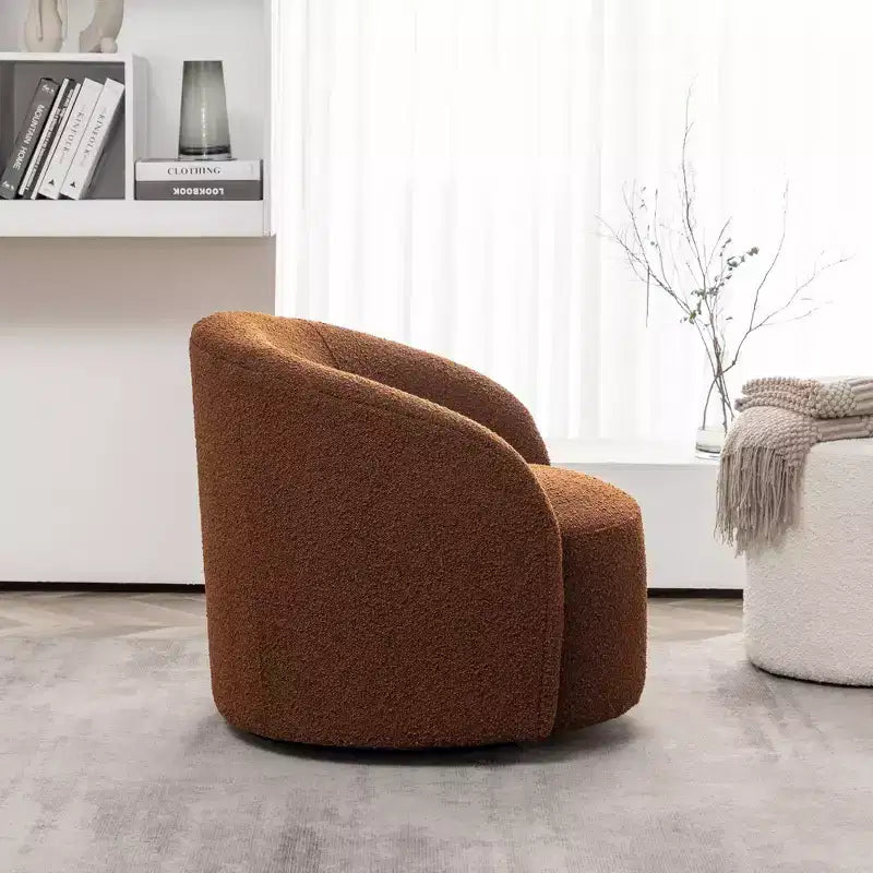 34 Wide Upholstered Swivel Barrel Chair - Kinwell