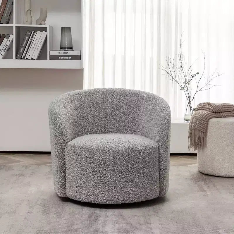 34 Wide Upholstered Swivel Barrel Chair - Kinwell