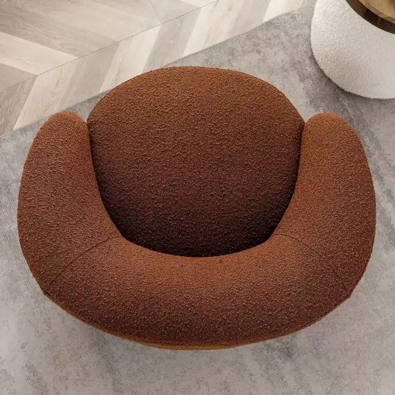 34 Wide Upholstered Swivel Barrel Chair - Kinwell