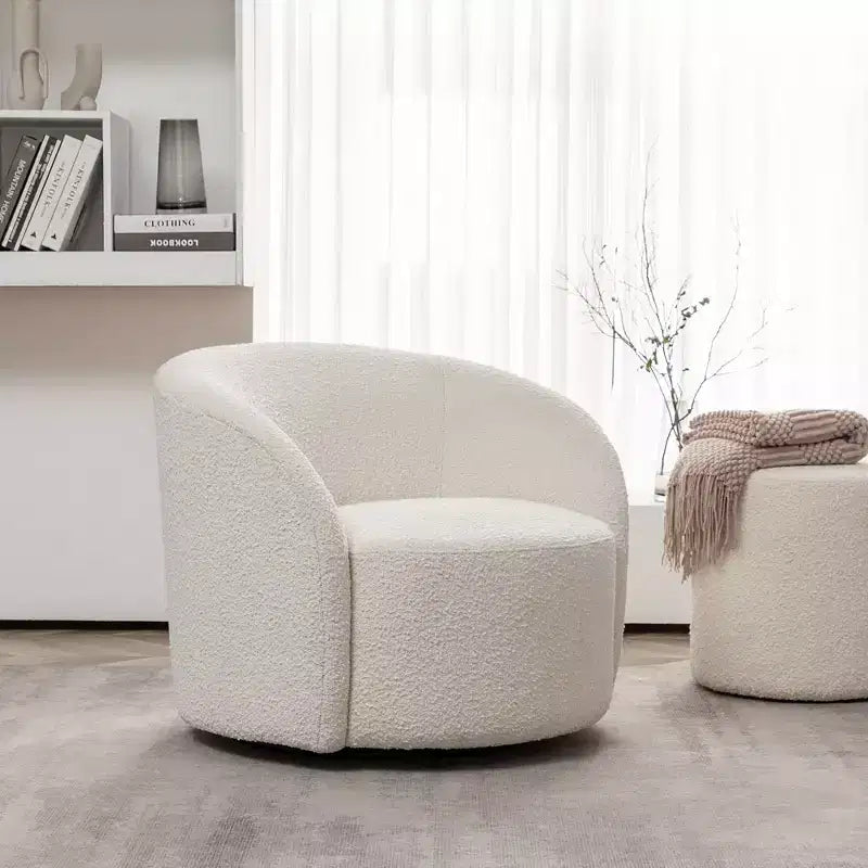 34 Wide Upholstered Swivel Barrel Chair - Kinwell