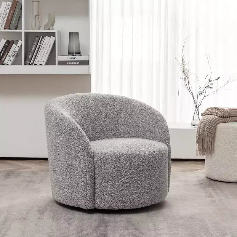 34 Wide Upholstered Swivel Barrel Chair - Kinwell