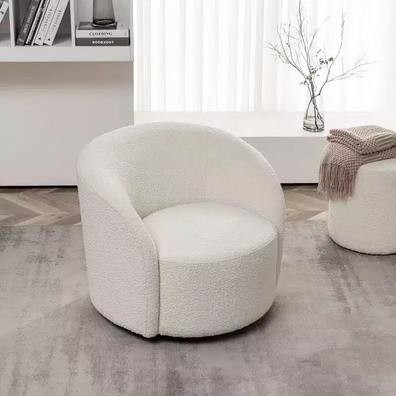 34 Wide Upholstered Swivel Barrel Chair - Kinwell