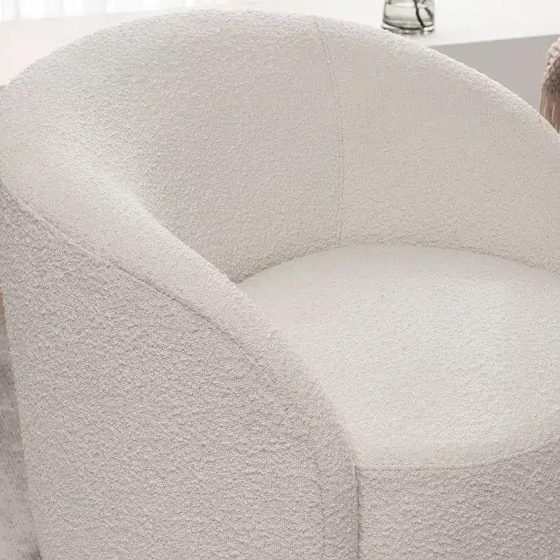 34 Wide Upholstered Swivel Barrel Chair - Kinwell