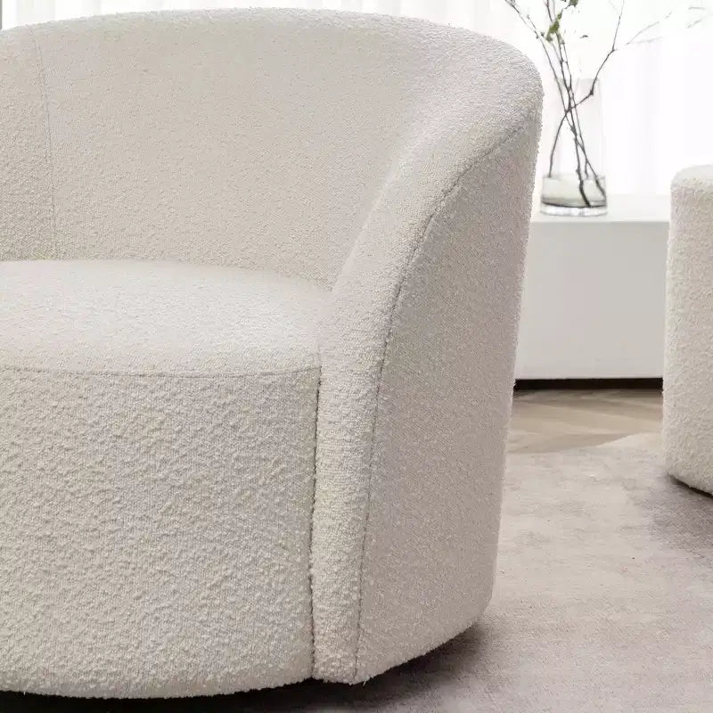 34 Wide Upholstered Swivel Barrel Chair - Kinwell