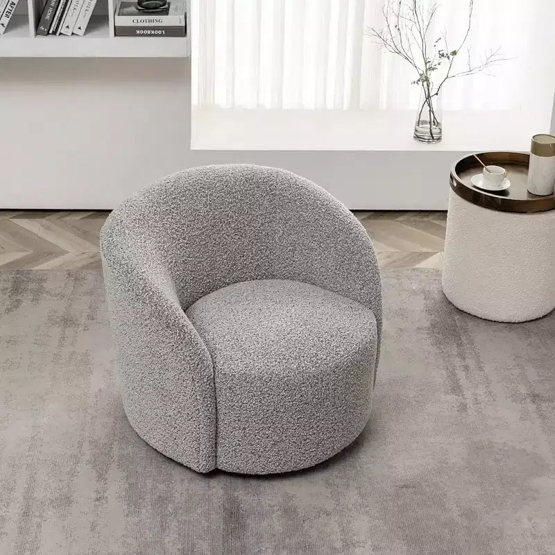34 Wide Upholstered Swivel Barrel Chair - Kinwell