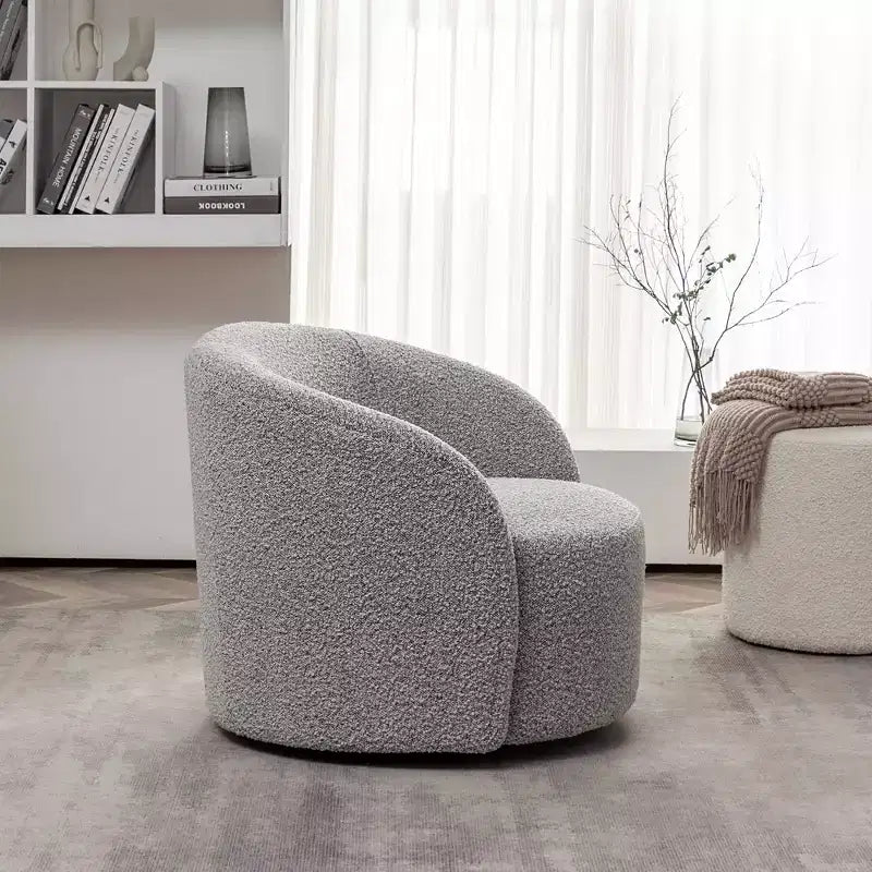 34 Wide Upholstered Swivel Barrel Chair - Kinwell