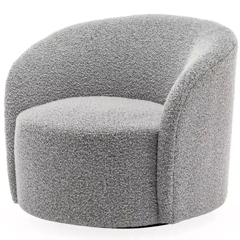34 Wide Upholstered Swivel Barrel Chair - Kinwell