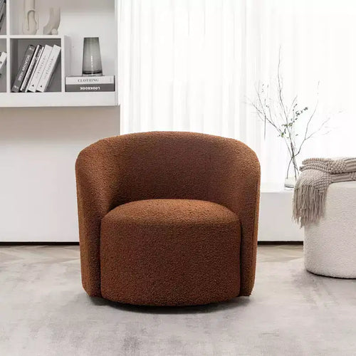 34 Wide Upholstered Swivel Barrel Chair - Kinwell