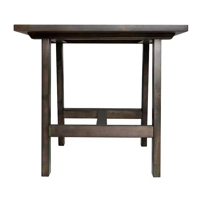 Emma and Oliver Solid Wood Farmhouse Trestle End Table