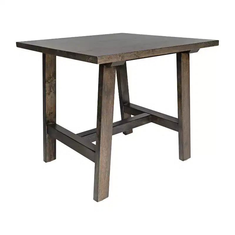 Emma and Oliver Solid Wood Farmhouse Trestle End Table