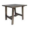 Emma and Oliver Solid Wood Farmhouse Trestle End Table