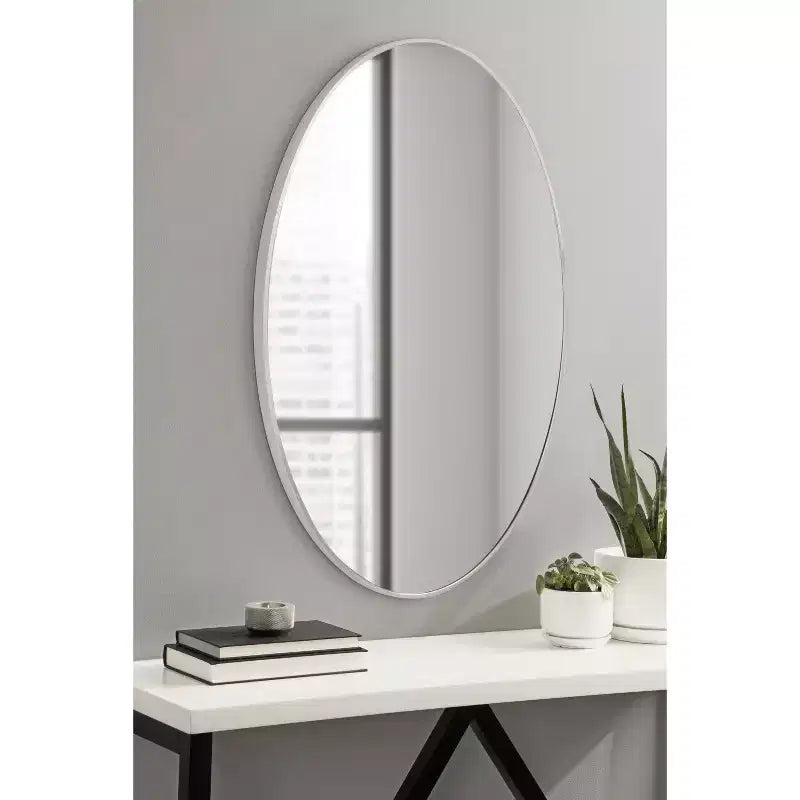 Kate and Laurel Zayda Metal Oval Mirror