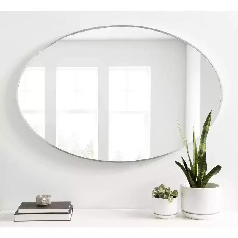 Kate and Laurel Zayda Metal Oval Mirror