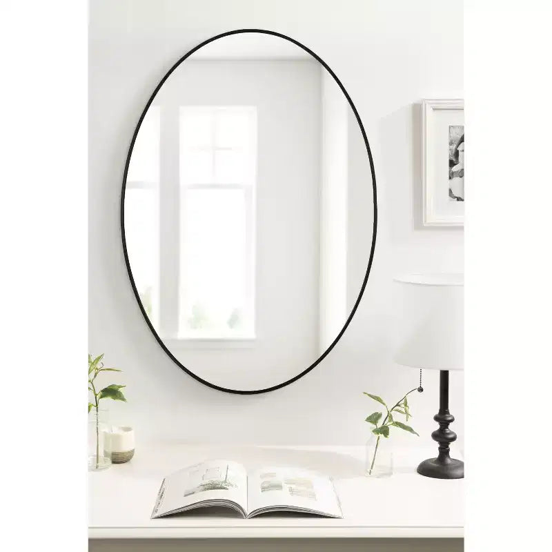 Kate and Laurel Zayda Metal Oval Mirror