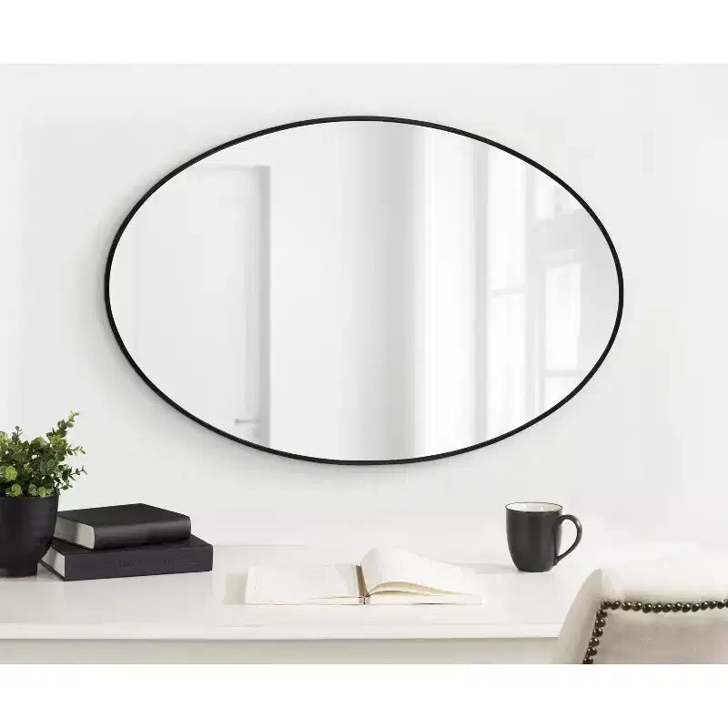 Kate and Laurel Zayda Metal Oval Mirror
