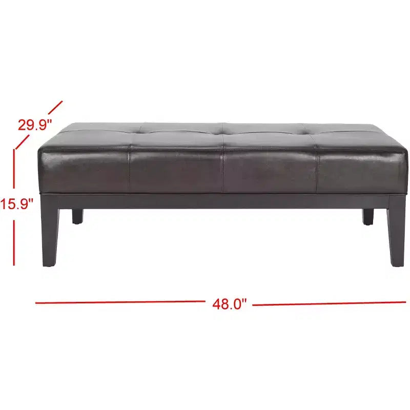 Fulton Rectangle Cocktail Ottoman - HUD8236 - Safavieh Couture