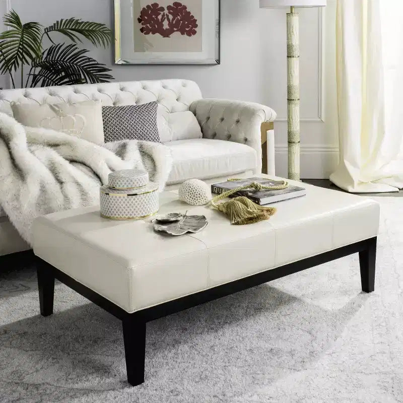 Fulton Rectangle Cocktail Ottoman - HUD8236 - Safavieh Couture