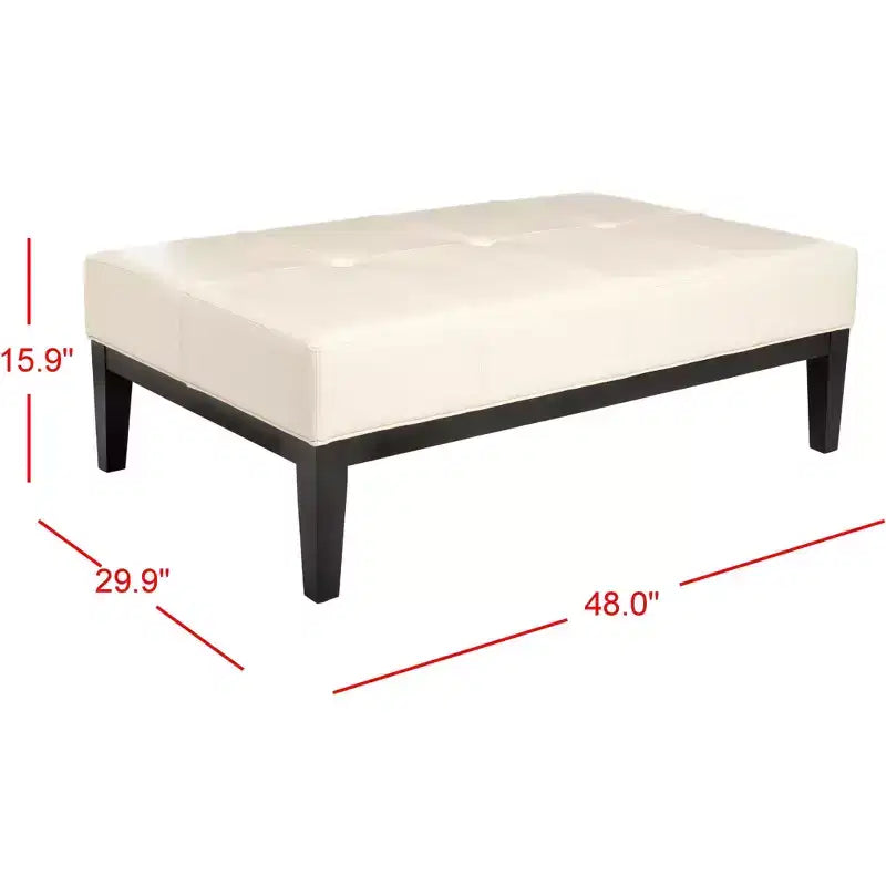 Fulton Rectangle Cocktail Ottoman - HUD8236 - Safavieh Couture