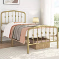 Yaheetech Modern Metal Bed Frame with Arched Headboard
