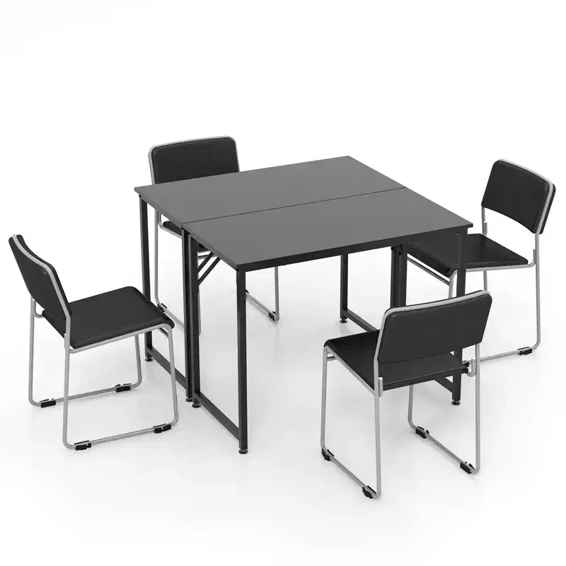 Costway Set of 2 / 4 /6 Conference Tables Rectangular Meeting Room Table for School or College Boardroom Desk Study Computer Desk White / Black