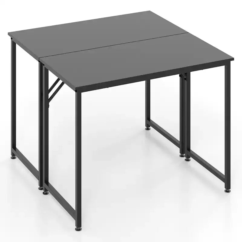 Costway Set of 2 / 4 /6 Conference Tables Rectangular Meeting Room Table for School or College Boardroom Desk Study Computer Desk White / Black