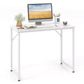 Costway Set of 2 / 4 /6 Conference Tables Rectangular Meeting Room Table for School or College Boardroom Desk Study Computer Desk White / Black