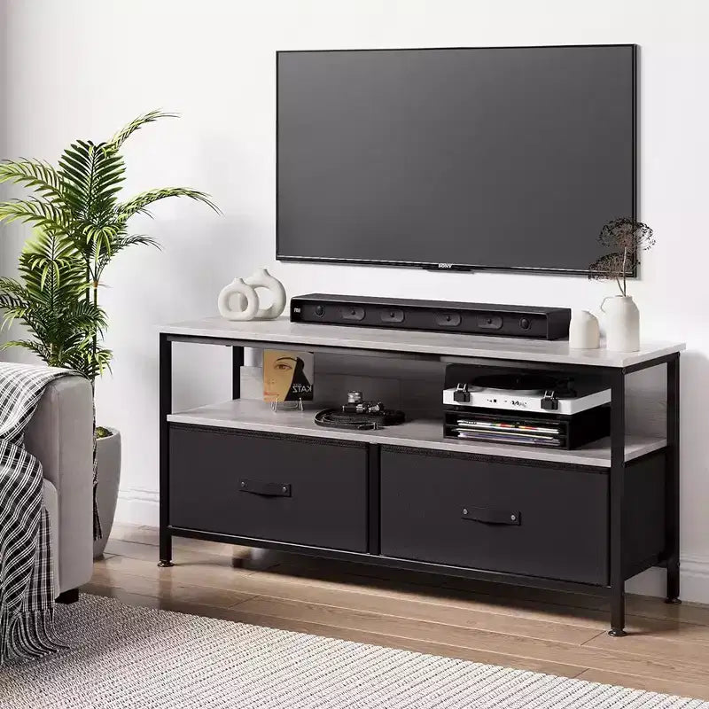 Dresser TV Stand 50 Inch Entertainment Center with Storage TV Stand for Bedroom Small TV Stand Dresser with Drawers and Shelves
