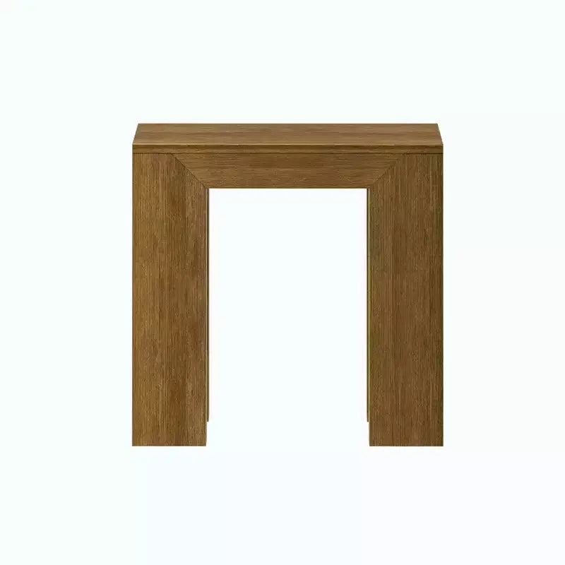 Plank+Beam Modern Solid Wood Rectangular Side Table for Living Room, 25 End Table
