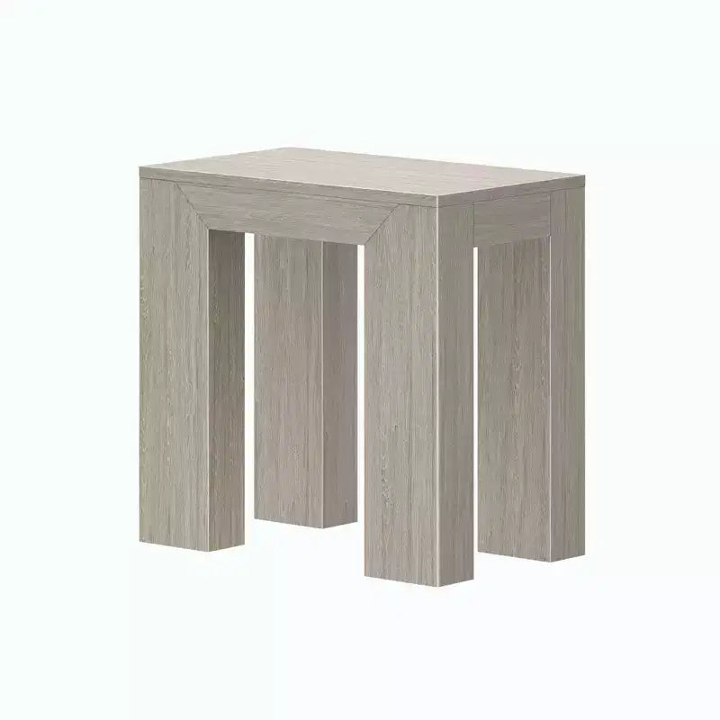 Plank+Beam Modern Solid Wood Rectangular Side Table for Living Room, 25 End Table