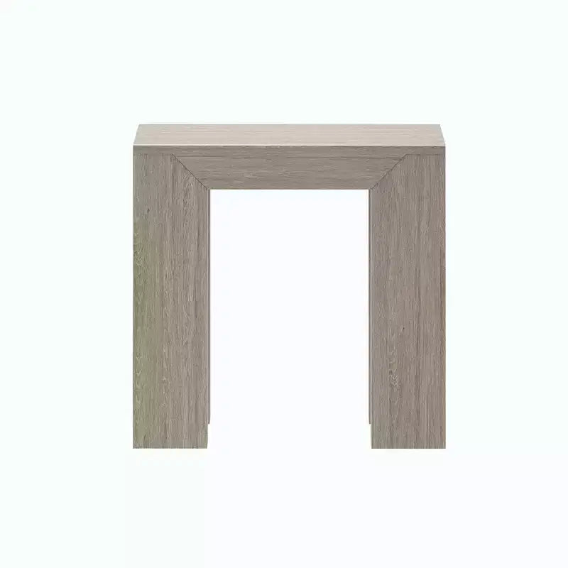 Plank+Beam Modern Solid Wood Rectangular Side Table for Living Room, 25 End Table