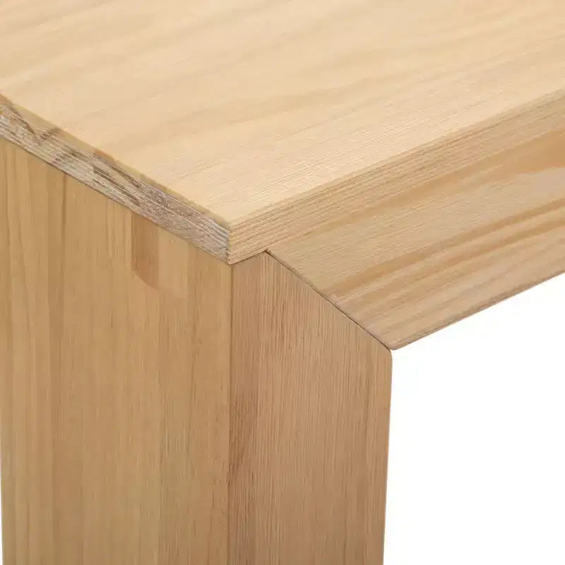 Plank+Beam Modern Solid Wood Rectangular Side Table for Living Room, 25 End Table
