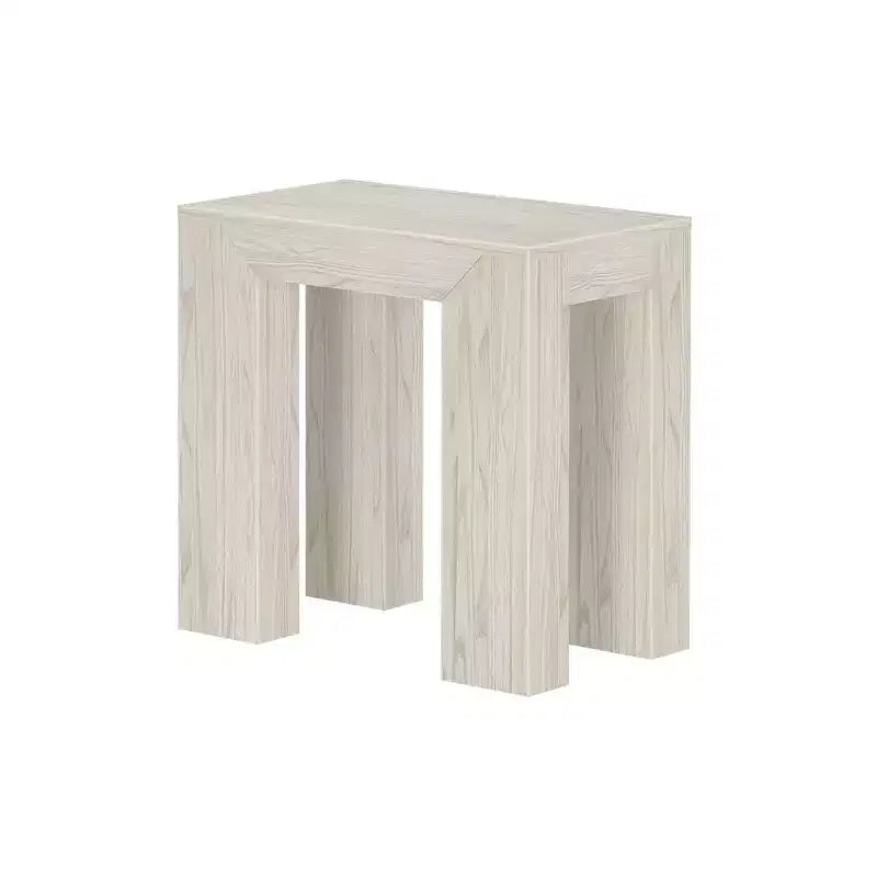 Plank+Beam Modern Solid Wood Rectangular Side Table for Living Room, 25 End Table