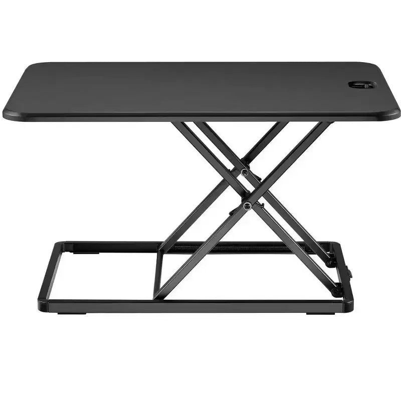 Monoprice Ultra-Slim Single Top Height Adjustable Compact Sit-Stand 26-Inch Desk Converter Riser Desktop Converter for Monitor or Laptop, Black