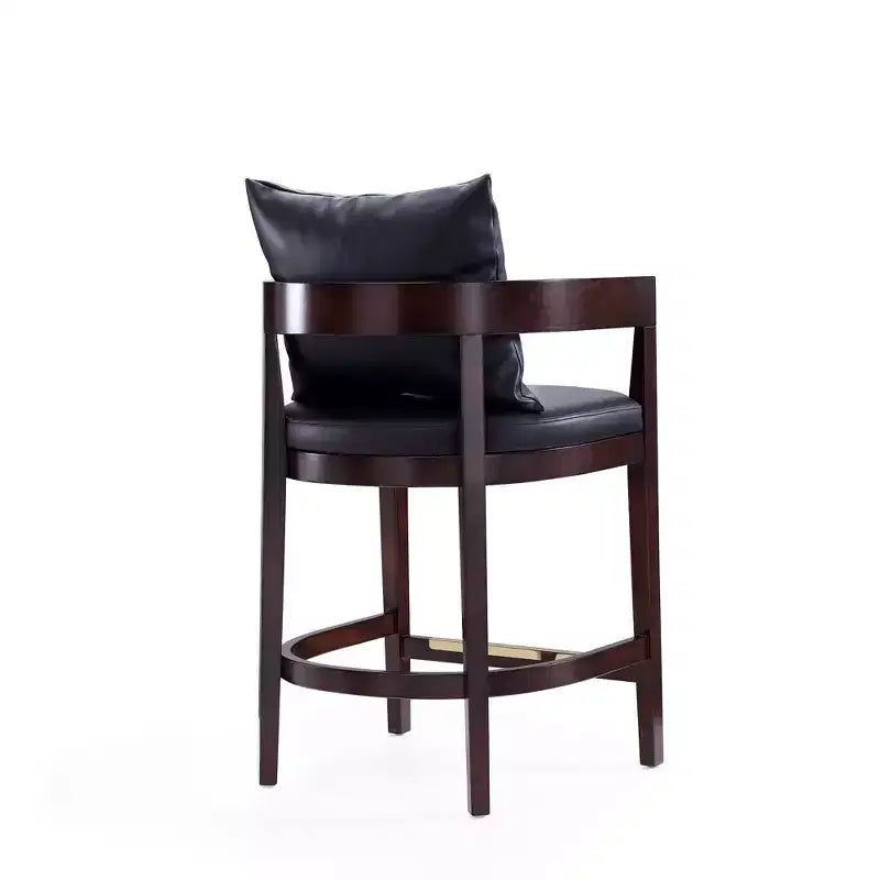 Set of 2 Ritz Upholstered Beech Wood Counter Height Barstools - Manhattan Comfort