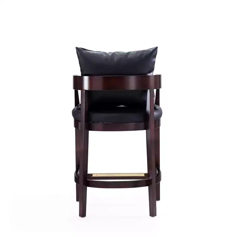 Set of 2 Ritz Upholstered Beech Wood Counter Height Barstools - Manhattan Comfort