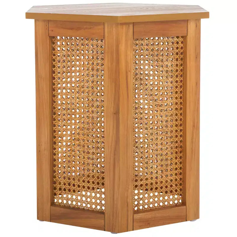 Danez Hexagon Cane Accent Table - ACC2101 - Safavieh