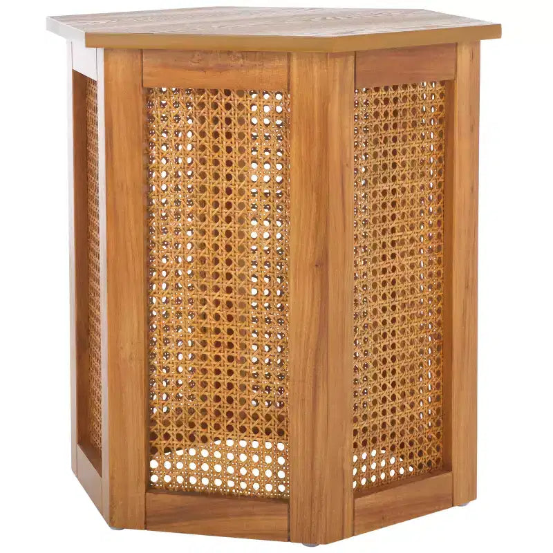 Danez Hexagon Cane Accent Table - ACC2101 - Safavieh