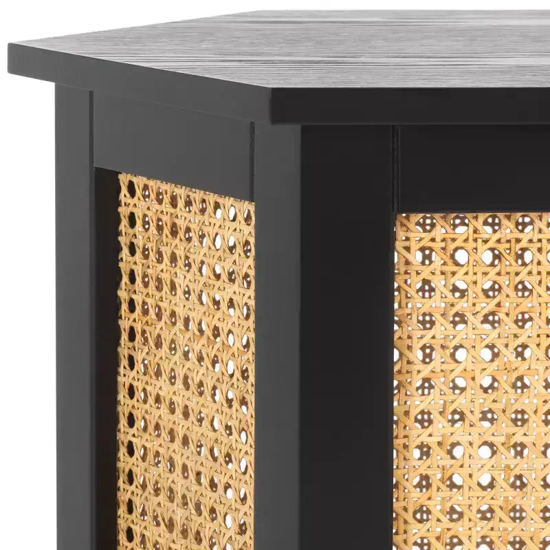 Danez Hexagon Cane Accent Table - ACC2101 - Safavieh